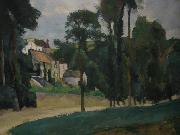 Road at Pontoise By Paul Cezanne Paul Cezanne